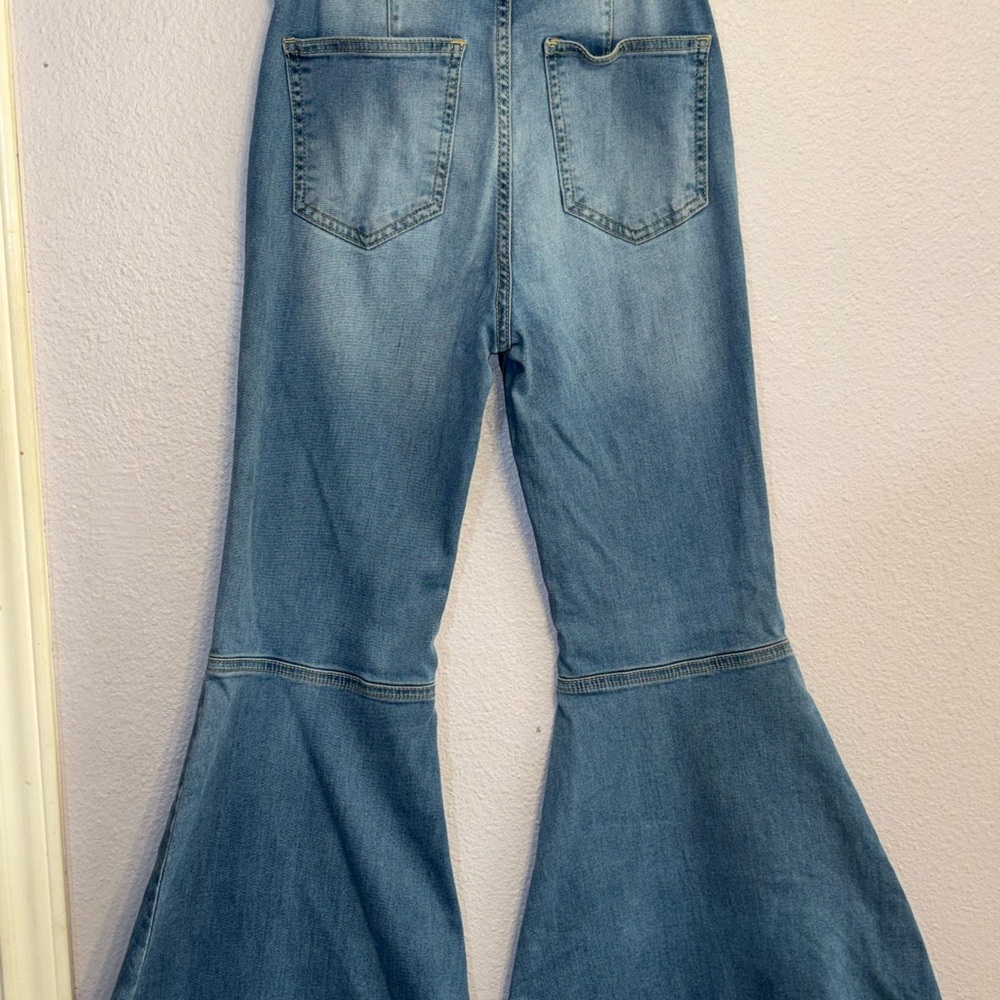 Free People Light Blue Flare Jeans - Picture 6 of 8